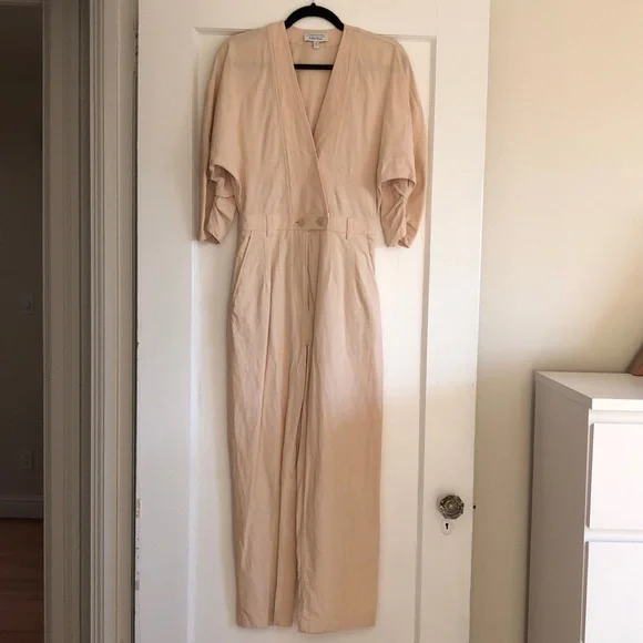 & Other Stories Asymmetrical Linen Blend Jumpsuit - Picture 6 of 7
